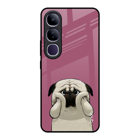 Funny Pug Face Vivo Y300 5G Glass Back Cover Online