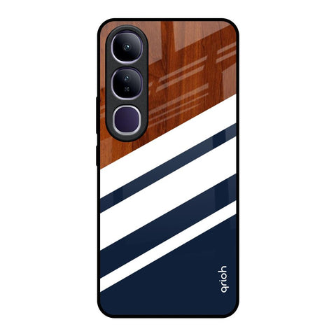 Bold Stripes Vivo Y300 5G Glass Back Cover Online