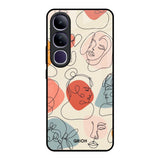 Abstract Faces Vivo Y300 5G Glass Back Cover Online