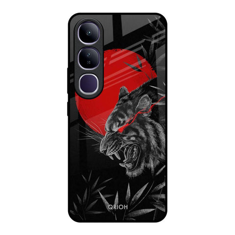 Red Moon Tiger Vivo Y300 5G Glass Back Cover Online