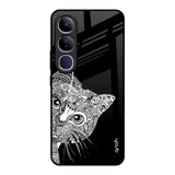 Kitten Mandala Vivo Y300 5G Glass Back Cover Online