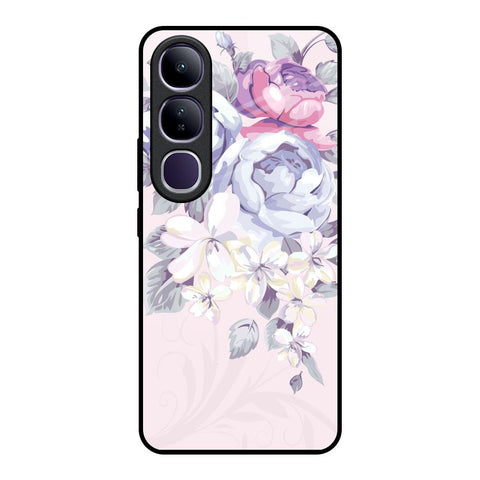 Elegant Floral Vivo Y300 5G Glass Back Cover Online