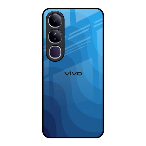 Blue Wave Abstract Vivo Y300 5G Glass Back Cover Online