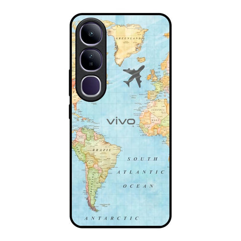 Fly Around The World Vivo Y300 5G Glass Back Cover Online