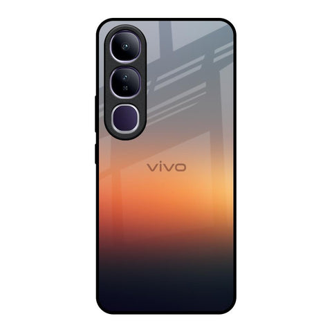 Aesthetic Orange Vivo Y300 5G Glass Back Cover Online