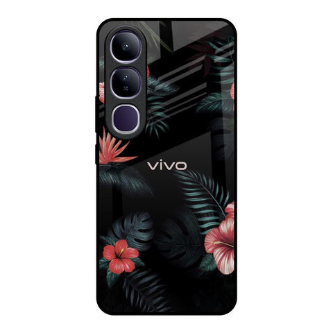 Tropical Art Flower Vivo Y300 5G Glass Back Cover Online