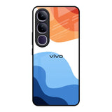 Wavy Color Pattern Vivo Y300 5G Glass Back Cover Online