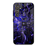 Techno Color Pattern Samsung Galaxy M55s Glass Back Cover Online