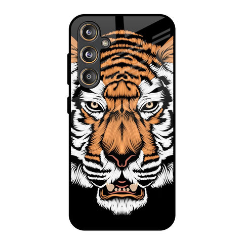 Angry Tiger Samsung Galaxy M55s Glass Back Cover Online