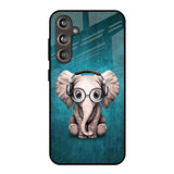 Adorable Baby Elephant Samsung Galaxy M55s Glass Back Cover Online