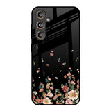 Floating Floral Print Samsung Galaxy M55s Glass Back Cover Online