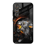 Aggressive Lion Samsung Galaxy M55s Glass Back Cover Online