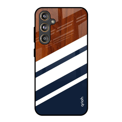 Bold Stripes Samsung Galaxy M55s Glass Back Cover Online