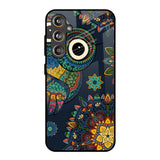 Owl Art Samsung Galaxy M55s Glass Back Cover Online