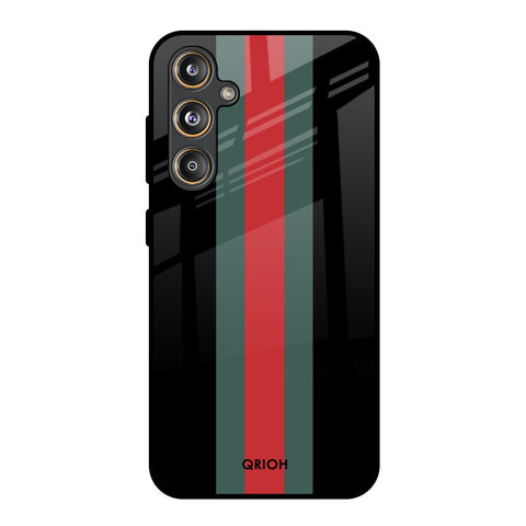 Vertical Stripes Samsung Galaxy M55s Glass Back Cover Online