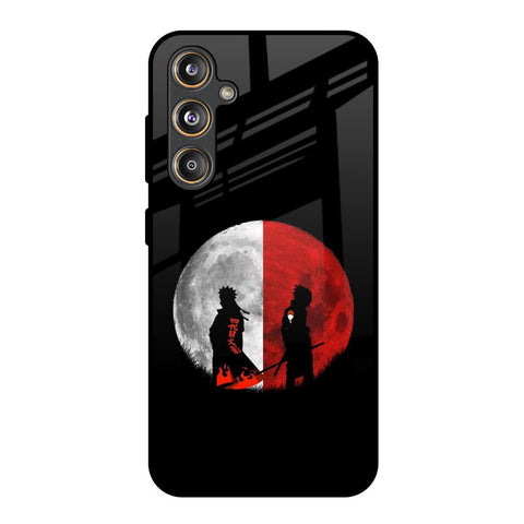 Anime Red Moon Samsung Galaxy M55s Glass Back Cover Online