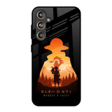 Luffy One Piece Samsung Galaxy M55s Glass Back Cover Online