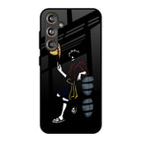 Luffy Line Art Samsung Galaxy M55s Glass Back Cover Online