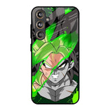 Anime Green Splash Samsung Galaxy M55s Glass Back Cover Online