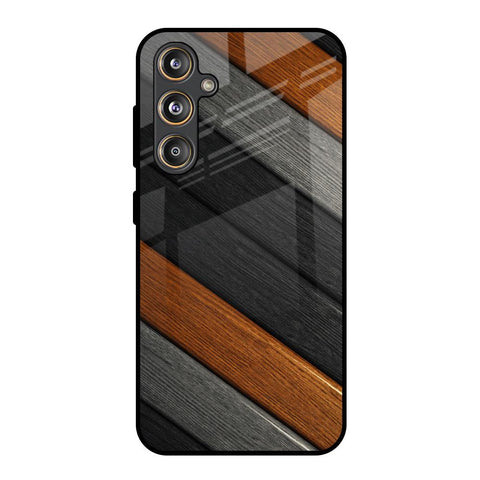 Tri Color Wood Samsung Galaxy M55s Glass Back Cover Online