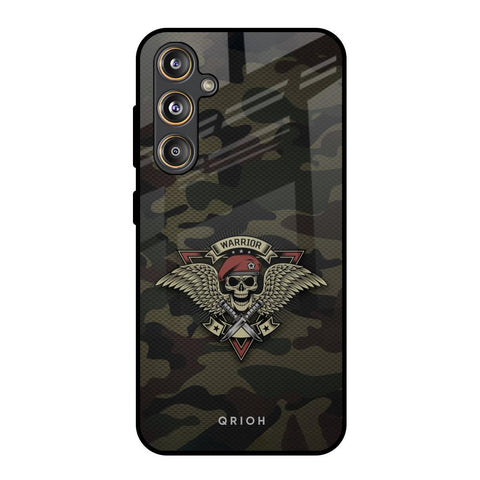 Army Warrior Samsung Galaxy M55s Glass Back Cover Online