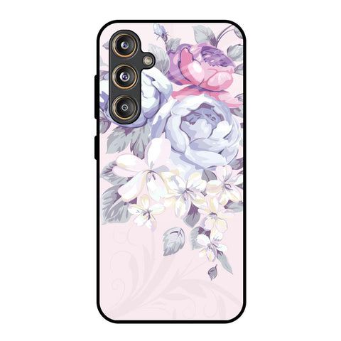 Elegant Floral Samsung Galaxy M55s Glass Back Cover Online