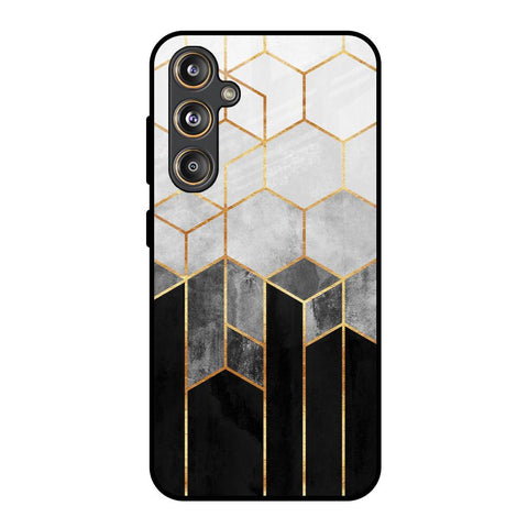 Tricolor Pattern Samsung Galaxy M55s Glass Back Cover Online