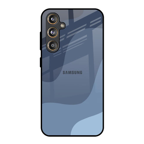 Navy Blue Ombre Samsung Galaxy M55s Glass Back Cover Online