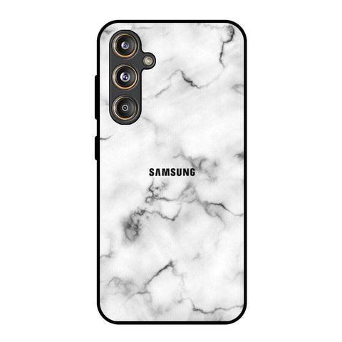 Satin White Marble Samsung Galaxy M55s Glass Back Cover Online