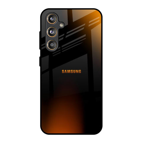 Orange Black Fusion Samsung Galaxy M55s Glass Back Cover Online