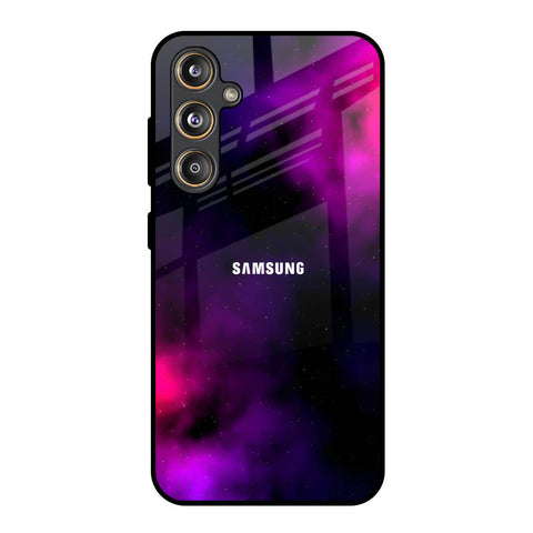 Pink Galaxy Samsung Galaxy M55s Glass Back Cover Online