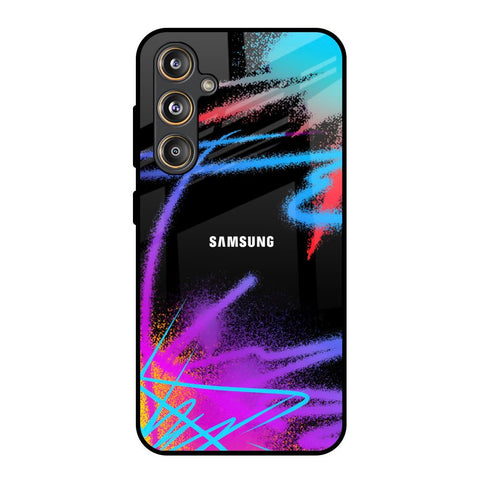 Brushy Color Samsung Galaxy M55s Glass Back Cover Online