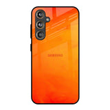 Tangy Orange Samsung Galaxy M55s Glass Back Cover Online