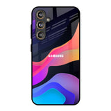 Colorful Fluid Samsung Galaxy M55s Glass Back Cover Online