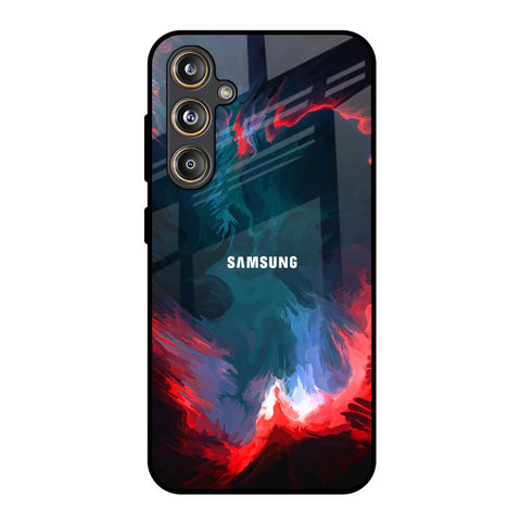 Brush Art Samsung Galaxy M55s Glass Back Cover Online