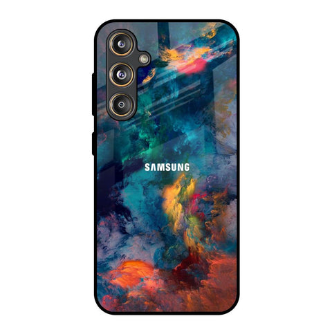 Colored Storm Samsung Galaxy M55s Glass Back Cover Online