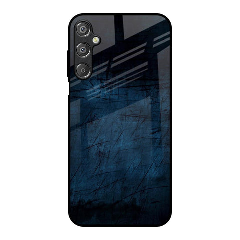 Dark Blue Grunge Samsung Galaxy F15 5G Glass Back Cover Online