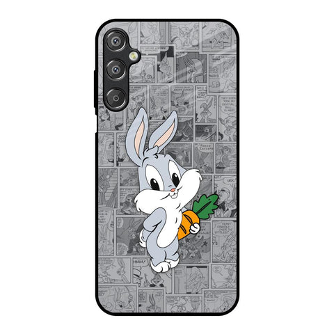 Cute Baby Bunny Samsung Galaxy F15 5G Glass Back Cover Online