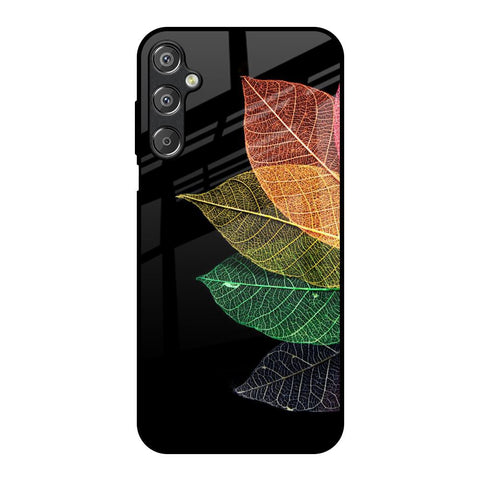 Colorful Leaves Samsung Galaxy F15 5G Glass Back Cover Online