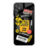 Danger Signs Samsung Galaxy F15 5G Glass Back Cover Online