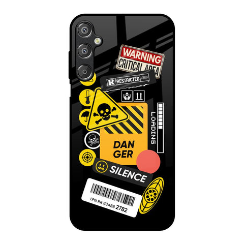 Danger Signs Samsung Galaxy F15 5G Glass Back Cover Online