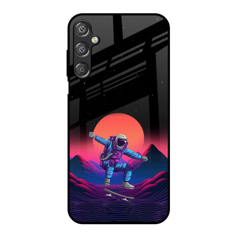 Retro Astronaut Samsung Galaxy F15 5G Glass Back Cover Online