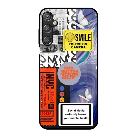 Smile for Camera Samsung Galaxy F15 5G Glass Back Cover Online