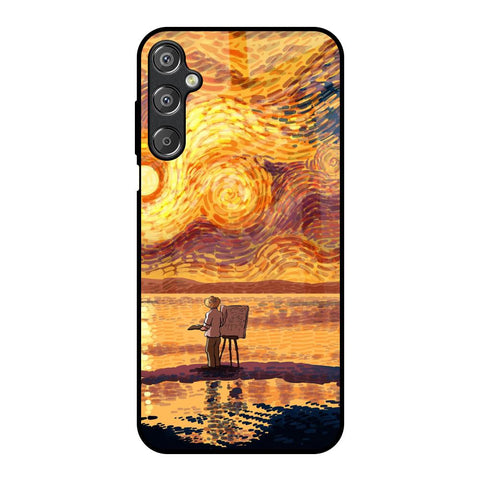 Sunset Vincent Samsung Galaxy F15 5G Glass Back Cover Online