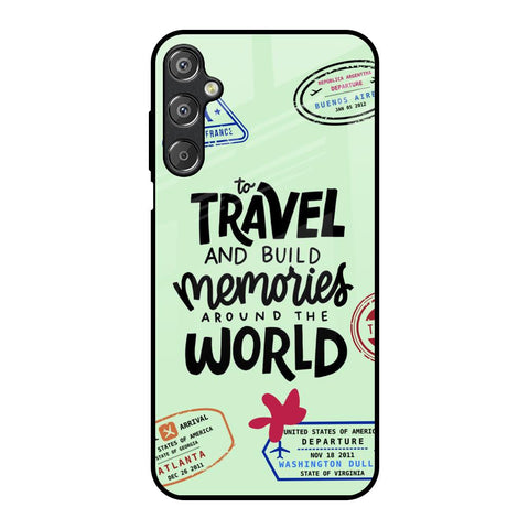 Travel Stamps Samsung Galaxy F15 5G Glass Back Cover Online