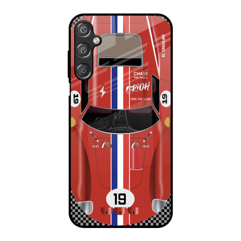 Racing Vintage Samsung Galaxy F15 5G Glass Back Cover Online