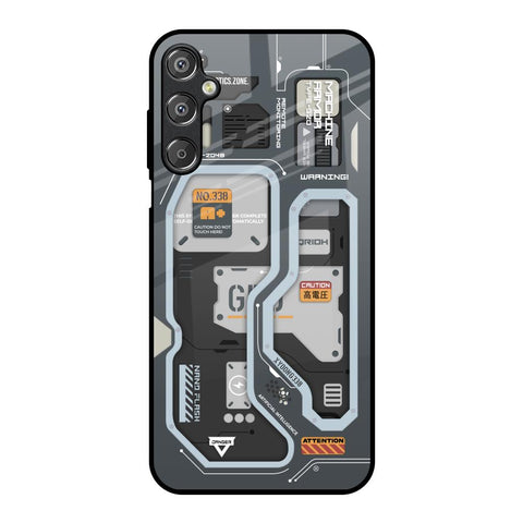 Retro Futuristic Samsung Galaxy F15 5G Glass Back Cover Online