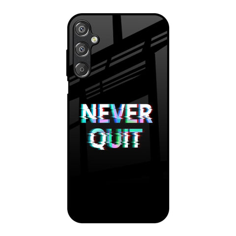 Never Quit Samsung Galaxy F15 5G Glass Back Cover Online