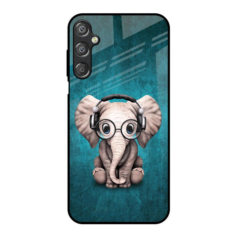 Adorable Baby Elephant Samsung Galaxy F15 5G Glass Back Cover Online