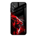 Red Angry Lion Samsung Galaxy F15 5G Glass Back Cover Online